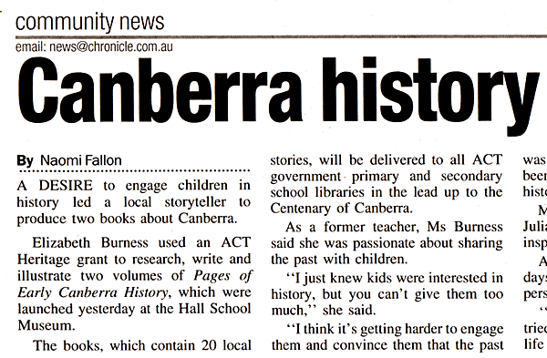 Canberra History Illustrated for Children 